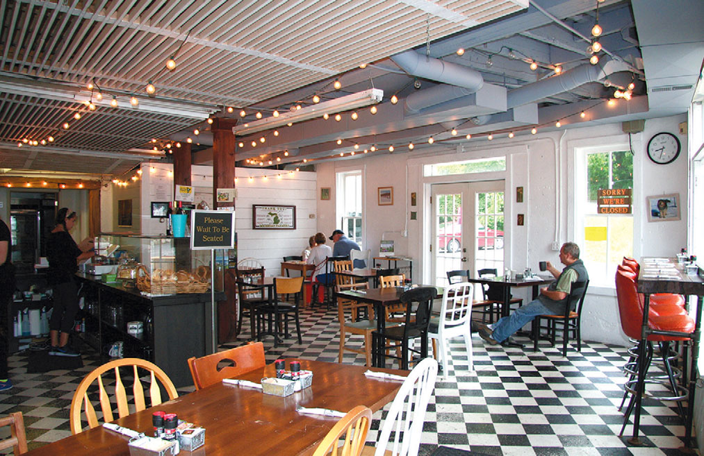 Interior of Sam's Graces Cafe and Bakery