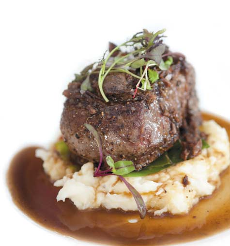 Beef Filet with Beef Cheek, Leeks and Mashed Potatoes | Edible Grande ...