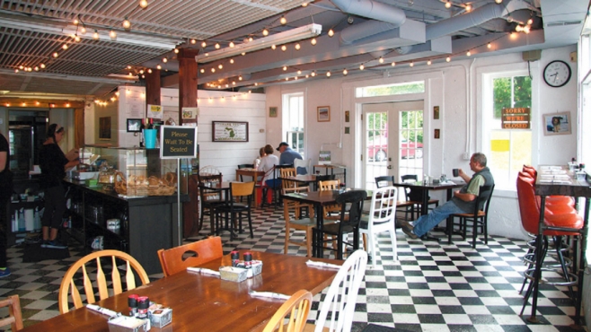 Interior of Sam's Graces Cafe and Bakery